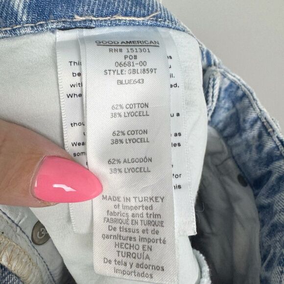 GOOD AMERICAN | Good Boy High Rise Jeans Light Wash Blue643 Women’s Size 2/26 - Picture 12 of 13